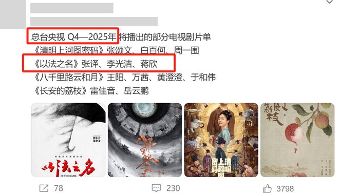 首播要来了！蒋欣新剧强势登场，卡司超豪华，再也不愁没好剧看了插图