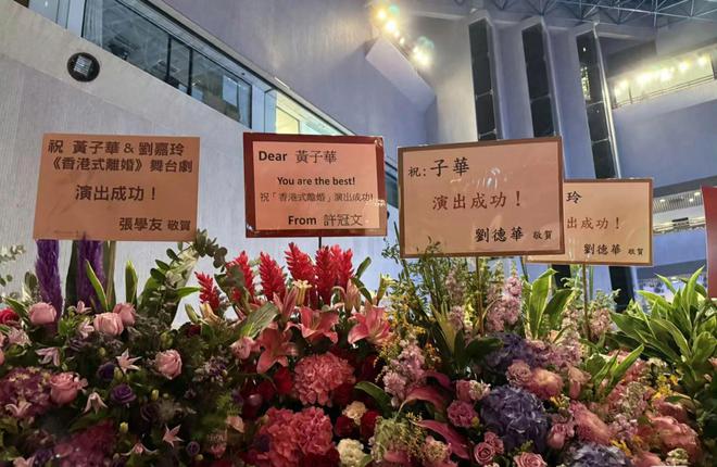 刘嘉玲黄子华舞台剧在香港首演，明星们纷纷来捧场，梁朝伟悄悄现身插图2